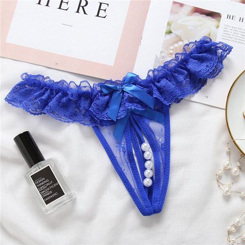 String Transparent En Dentelle Pour Femmes, Sous-Vêtements Érotiques, Grande Taille