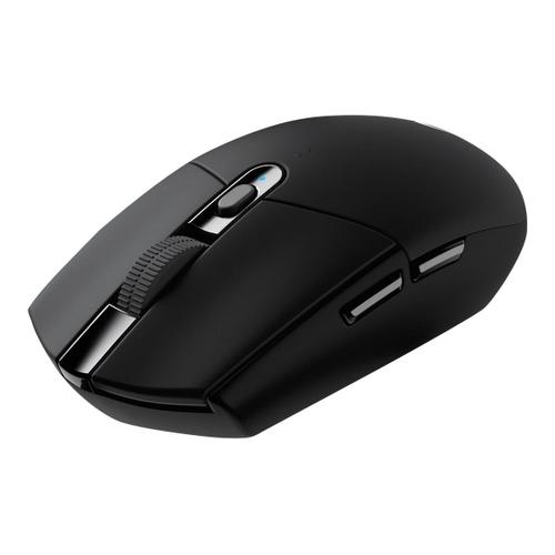 Logitech G G305 - Souris - optique - 6 boutons - sans fil - 2.4 GHz - récepteur sans fil USB - noir