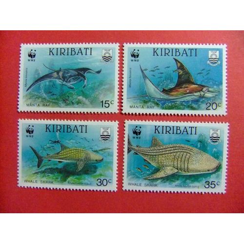 42 Kiribati Ex Gilbert 1991 / Faune Marine Poissons Poisson Wwf / Yvert 238 / 241 ** Mnh