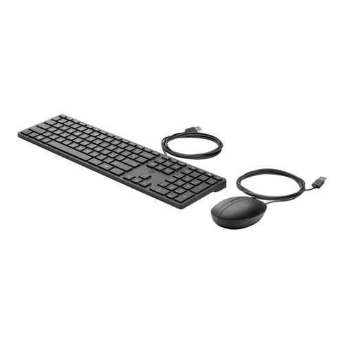 HP Desktop 320MK - Ensemble clavier et souris - QWERTY - Anglais - pour HP 34; EliteBook 830 G6; Presence Small Space Solution with Zoom Rooms