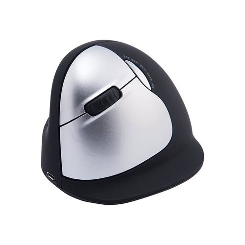R-Go Souris ergonomique HE Break - Souris - ergonomique - pour gauchers - 5 boutons - sans fil - 2.4 GHz - récepteur sans fil USB