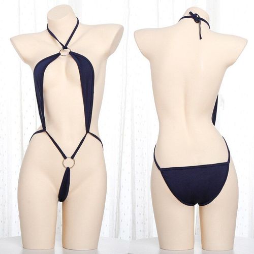 Costume De Sexe Pour Femmes, Sous-Vêtements Sexy À La Mode, Dos Nu, Lingerie Ddlg, Micro Bikini, Kawaii