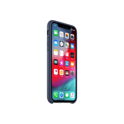 Apple - Coque De Protection Pour Téléphone Portable - Cuir - Bleu Nuit - Pour Iphone Xs Max