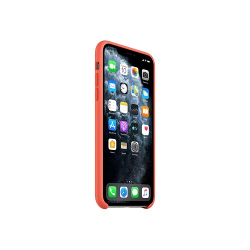 Apple - Coque De Protection Pour Téléphone Portable - Silicone - Orange Clémentine - Pour Iphone 11 Pro Max