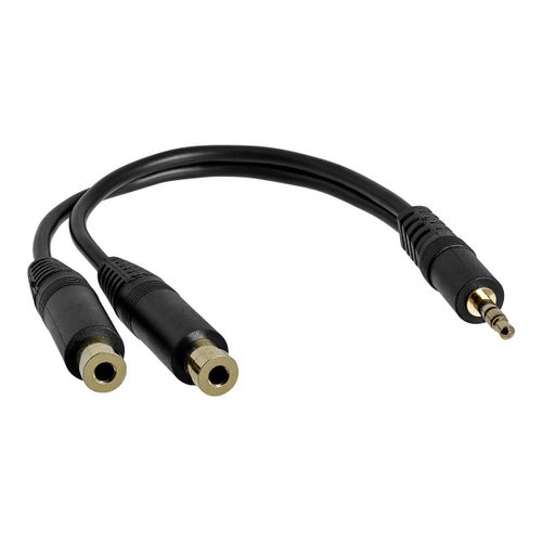 StarTech.com Cable repartiteur stereo de 15 cm - Mini-jack 3,5 mm male vers 2x mini-jack 3,5 mm femelle - Répartiteur audio - mini-phone stereo 3.5 mm mâle pour mini-phone stereo 3.5 mm femelle -...