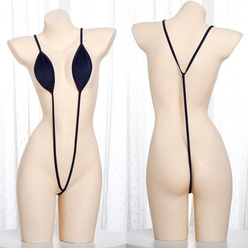 Mini Maillot De Bain Imprimé Solide, Dos Nu, Micro, Combinaison, Costumes Érotiques, Body Pour Femmes, Sexy, Cosplay, Vêtements Transparents