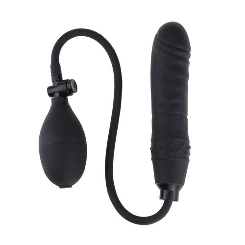 Grande Pompe À Fesses Noire Gonflable Pour Homme Et Femme, Plug Anal Rempli D'air, Gode, Dilatateur D'anus, Masseur, Jouet Sexuel Pour Gay