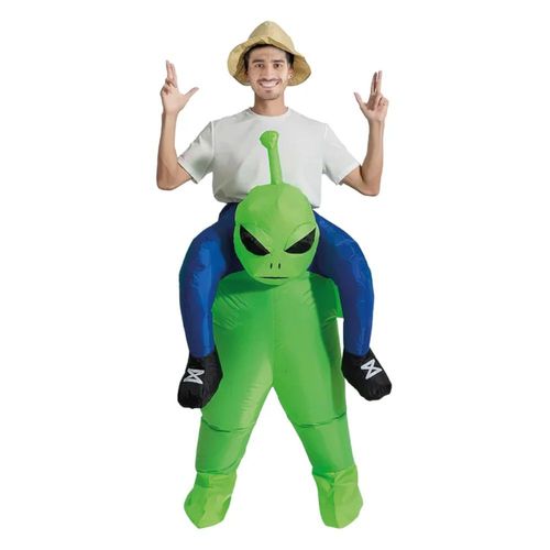 Déguisement Gonflable Extra-Terrestre Vert Adulte