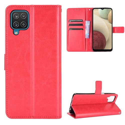 Coque Samsung Galaxy M32,Etui Pour Samsung Galaxy M32,Coque En Cuir Pour Samsung Galaxy M32,Convient A Etui La Samsung Galaxy M32,Rouge
