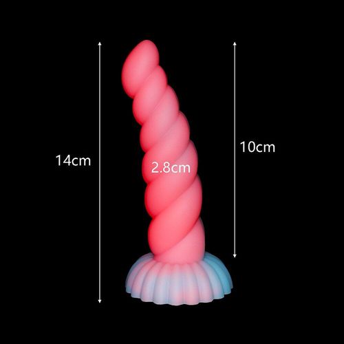 Godemiché Lumineux En Silicone Avec Ventouse, Énorme Prise De Fesses, Plug Anal Souple Et Flexible, Jouets Sexuels Pour Femmes