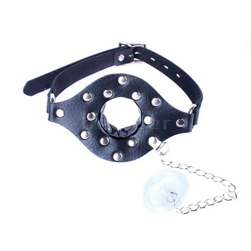 Bâillon Bouche Ouverte Noir SM - Marque Fukr, Neuf, Pour Fétichisme/BDSM