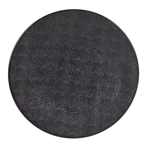 Assiette Plate Vésuvio Noir 27 Cm (Lot De 6)