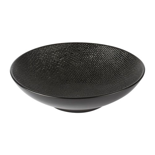 Assiette Creuse Vésuvio Noir 19 Cm (Lot De 6)