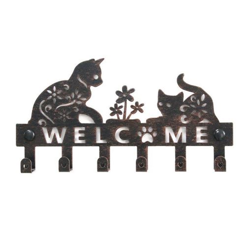 Porte Manteau Mural, Étagère Murale Avec Crochet Pour Chat, Porte Serviettes Décoratif Pour Le Couloir, La Cuisine Et Le Bureau