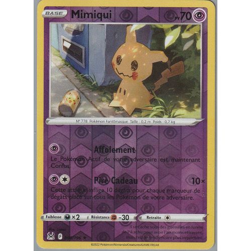 Carte Pokemon - Mimiqui - 080/196 - Holo-Reverse - Eb11 Origine Perdue -