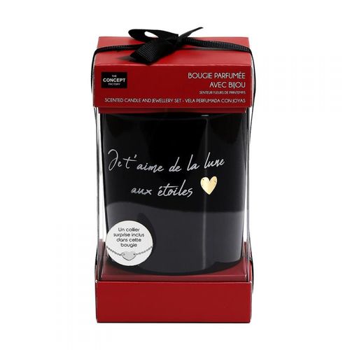 1 Bougie Parfumée Avec Bijoux Collier Amour Love Fleur De Printemps Fête Évènement