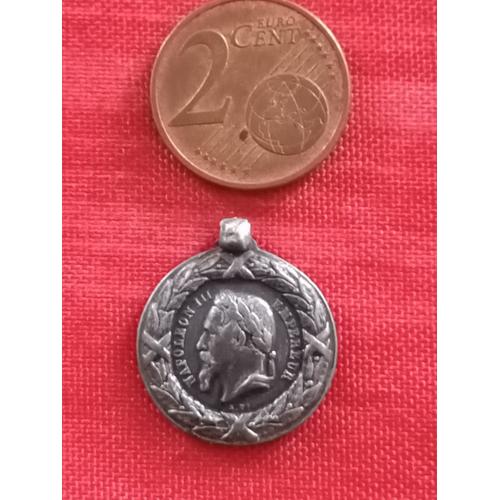 En Réduction Médaille Expédition Du Mexique Napoléon Iii 18 Mm Reproduction