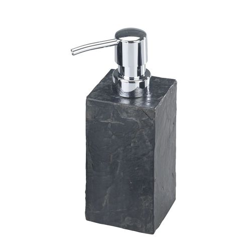 Distributeur De Savon Effet Ardoise Slate - Gris Anthracite