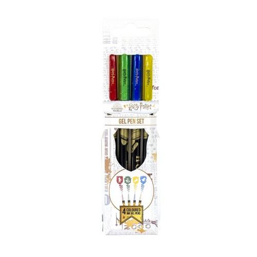 Lot De 4 Stylos Gel Harry Potter Poudlard