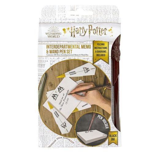 Set Stylo Baguette Magique Harry Potter Et Bloc-Notes