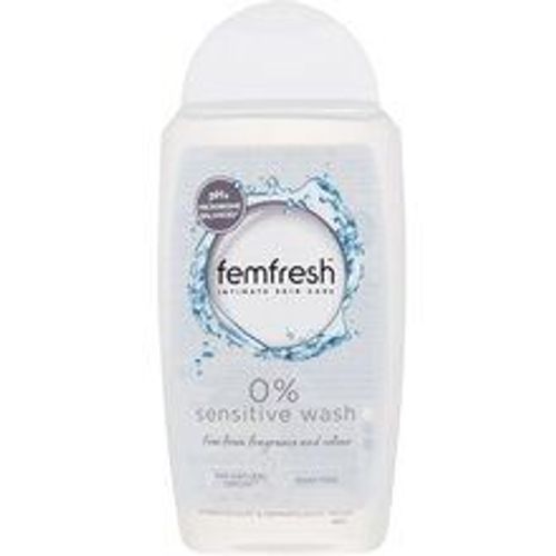 Femfresh - 0% Sensitive Wash - ?Etrný Intimní Mycí Gel Pro Citlivou Poko?Ku 250ml 