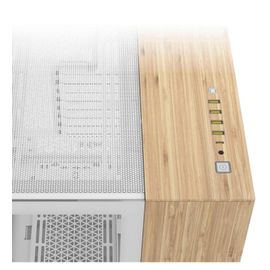 Boitier PC Moyen Tour E-ATX Corsair 6500X avec panneaux vitrés - Blanc/Marron