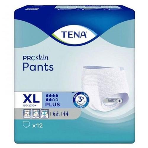 Paquet De 12 Sous-Vêtements Absorbants Jetables Tena Proskin Pants Xl 120-160 Cm Plus 