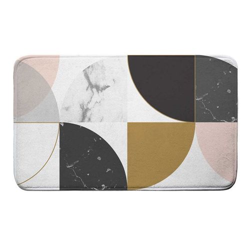 Paris Prix - Tapis De Bain "Geomarbre" 45x75cm Multicolore