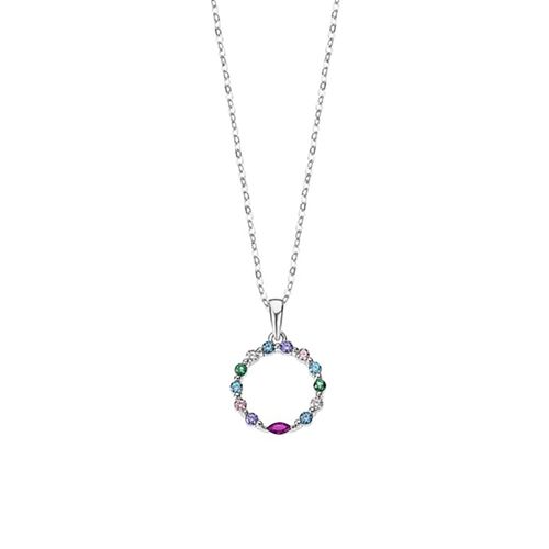 Collier Lotus Silver Multicolore