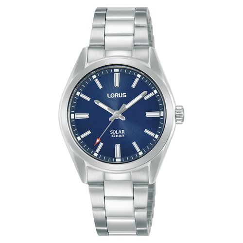 Montre Femme Lorus Solaire Acier Cadran Bleu