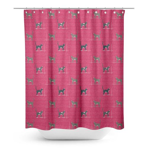 S4sassy Rose Chats Geometrique Rideau De Douche Imperméable Avec Crochet À Roulettes-60 X 84 Pouces