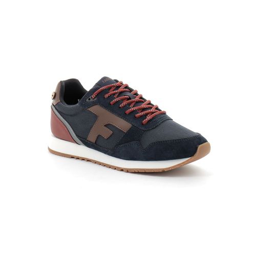 Faguo Runnings En Cuir Polyester Recyclé Bleu