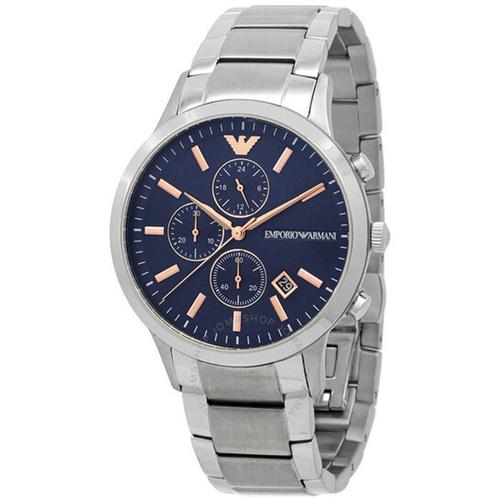 Montre Chronographe Pour Homme Emporio Armani En Acier Inoxydable Ar11458 43 Mm