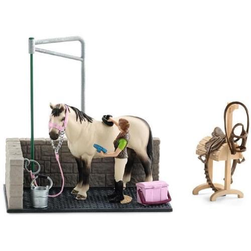 Box De Lavage Pour Chevaux - Schleich - 42104 - A Partir De 5 Ans