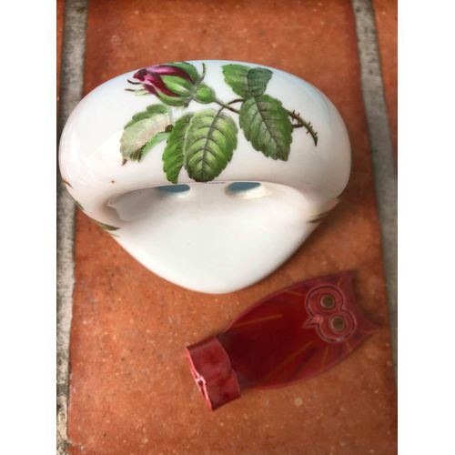 Porte Brosse A Dent Faience Porcelaine Vintagel