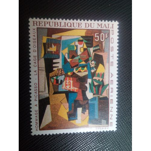 Timbre Mali Yt Pa 46 Cage À Oiseaux, De Picasso 1967 ( 100906 )