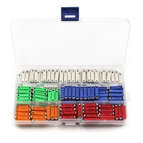 Jeu De Fusibles De Voiture Continentale,Type De Fusibles Pour Voitures Vintage,Lame De Voiture Classique,Style Ancien,Européen,Automobile,6mm,5,8,10,16,25 Médailles,10 Pièces - Type 200pcs With Box