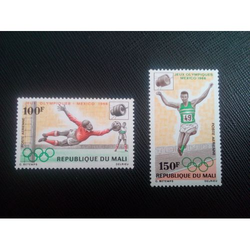 Timbre Mali Yt Pa 62 / 63 Série: Jeux Olympiques 1968 ( 100906 )