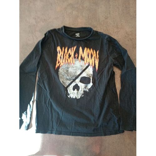 T Shirt Ml Noir Garçon 12 Ans Kiabi Très Bon État