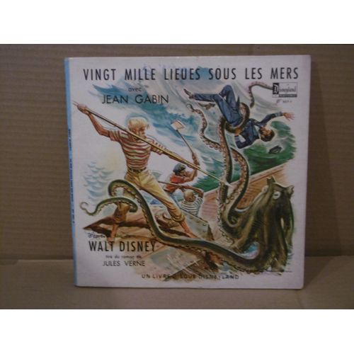 Vingt Mille Lieues Sous Les Mers Avec Jean Gabin . Livre-Disque