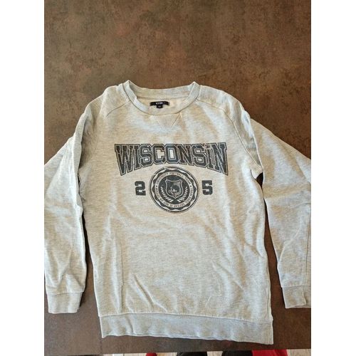 Sweat Polaire Gris Clair Garçon 12 Ans Kiabi Bon État