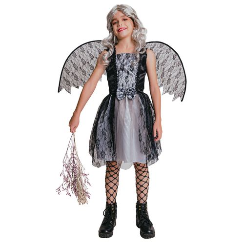 Déguisement Ange Gothique Fille - Taille: S 4-6 Ans (110-120 Cm)