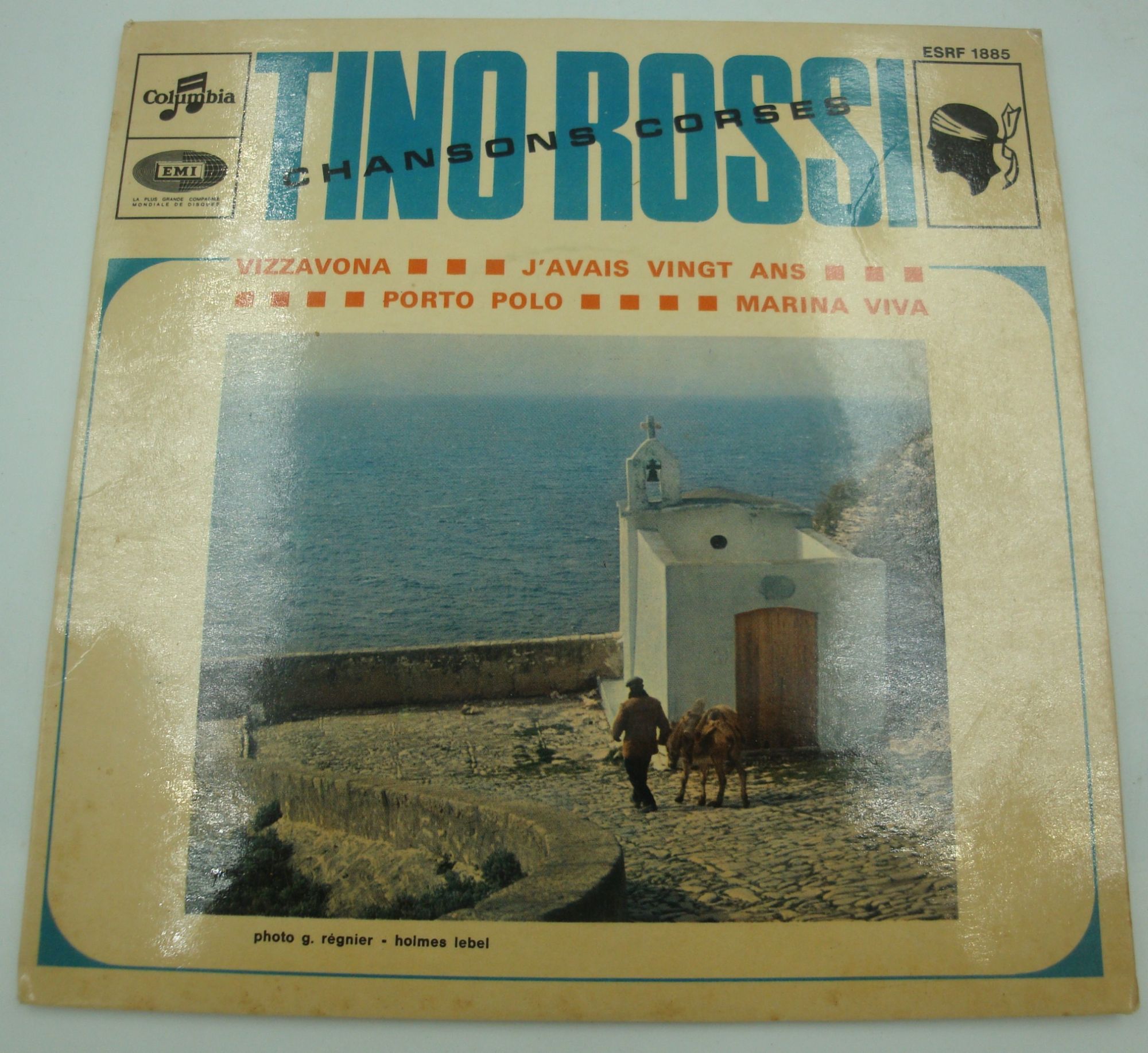 Tino Rossi - Chansons Corses - Vizzanova/J'avais 20 Ans/Porto Polo/Marina Viva Ep 7" 1967 Columbia