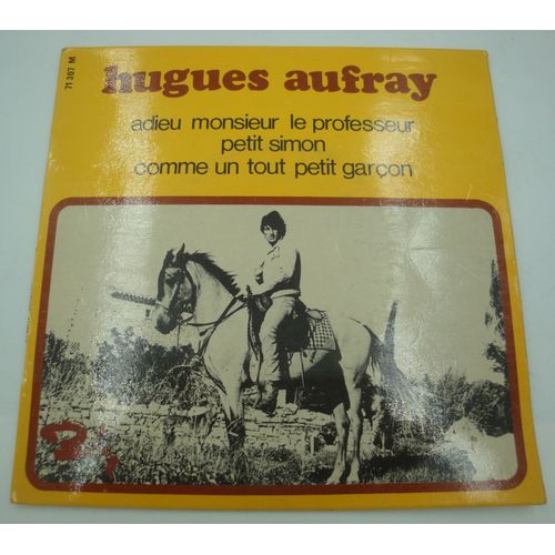 Hugues Aufray - Adieu Monsieur Le Président/Petit Simon/Comme Un Tout Petit Garçon Ep 1968 Barclay