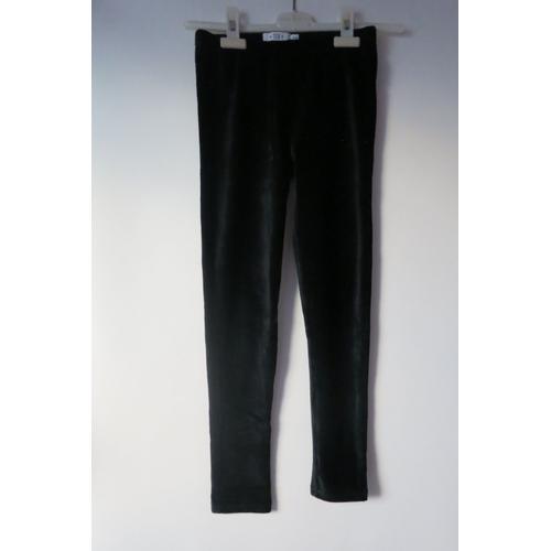 2137: Pantalon Noir Velours 9ans 10 Ans Tex Ebondy