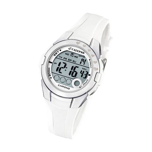 Montre Pour Enfants Calypso K5571/1 Montre-Bracelet En Plastique Pur Junior Blanc Uk5571/1