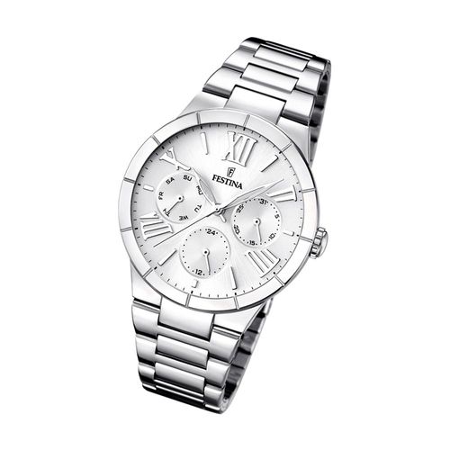Festina Montre Femme F16716/1 Montre-Bracelet Multifonction En Acier Inoxydable Argent Uf16716/1