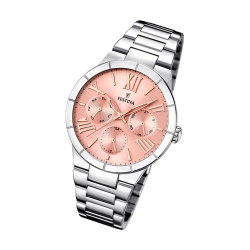 Festina Montre Femme F16716/3 Montre-Bracelet Multifonction En Acier Inoxydable Argent Uf16716/3