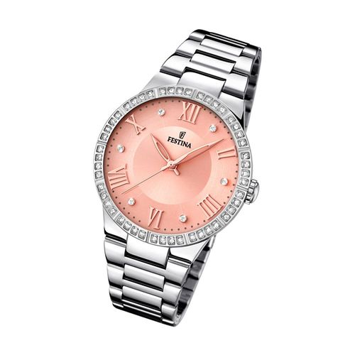 Festina Montre Femme F16719/3 Montre-Bracelet Analogique En Acier Inoxydable Tendance Argent Uf16719/3