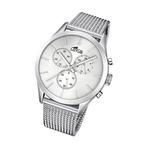 Montre Pour Homme Lotus Elegant L18117/1 Montre-Bracelet En Acier Minimaliste Argent Ul18117/1